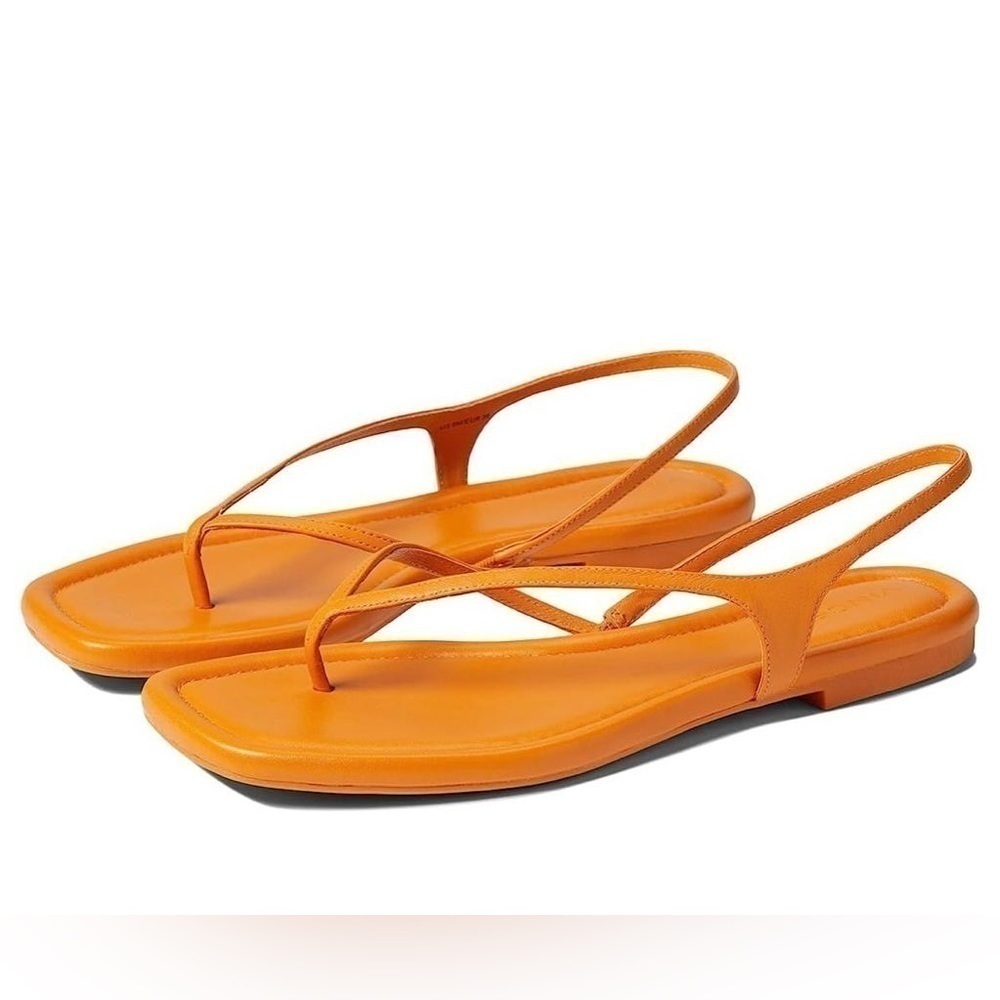 Nib Vince Deana Leather Slingback Thong Strappy Sandals